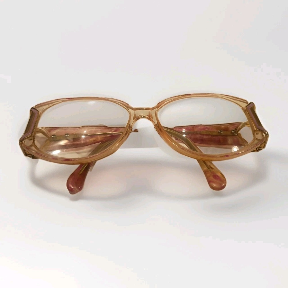 SL Gold & Marble Pink Vintage Eyeglass - Picture 6 of 12